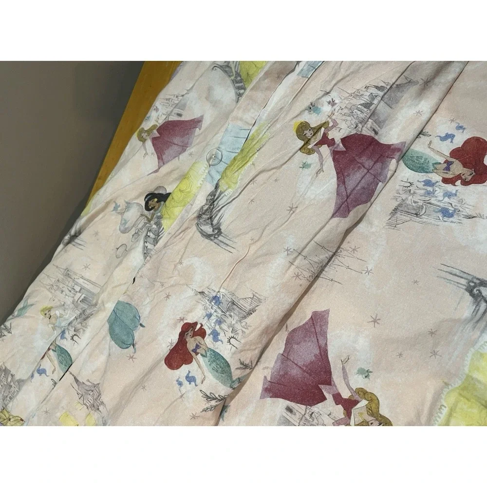 Pottery Barn Kids Disney‎ Princesses Full/Queen Duvet Cover 100% Cotton